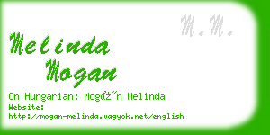 melinda mogan business card